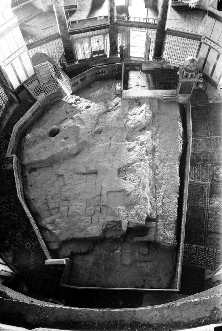 The Foundation Stone, or Rock (Sakhrah), which is the rock beneath the Dome of the Rock in Jerusalem.

