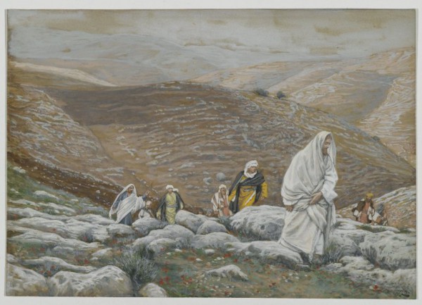 With Passover Approaching, Jesus Goes Up to Jerusalem, by James Tissot With Passover Approaching, Jesus Goes Up to Jerusalem-James Tissot