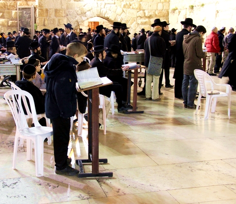 Western Wall prayer-Kotel-Men's section