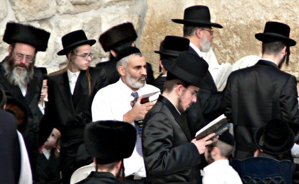 Jewish Prayer-Western (Wailing) Wall-Ancient Retaining Wall-Temple Mount -Jerusalem