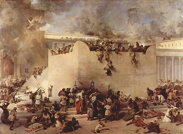 Destruction of the Temple of Jerusalem-Francesco Hayez