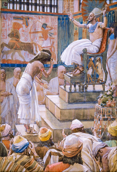 Joseph and His Brethren Welcomed by Pharaoh-James Tissot