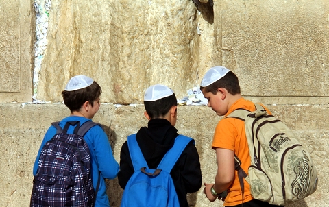 boys-Kotel-Western Wall-Jerusalem