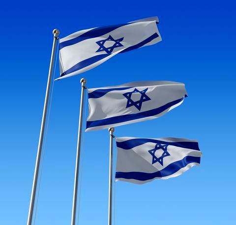 Israeli flags-Yom Haatzmaut