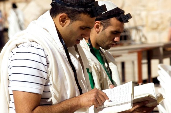 Jewish men-siddurs-Jewish prayer books-Western (Wailing) Wall