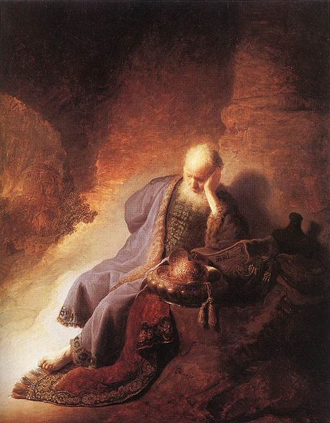 Jeremiah-lamenting-Rembrandt van Rijn