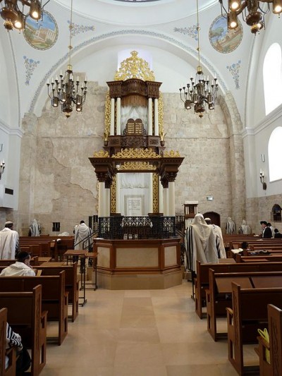 Morning prayer-Hurva Synagogue-Old City-Jerusalem