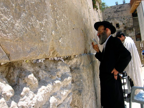 Ultra-Orthodox Jew-praying-Western Wall