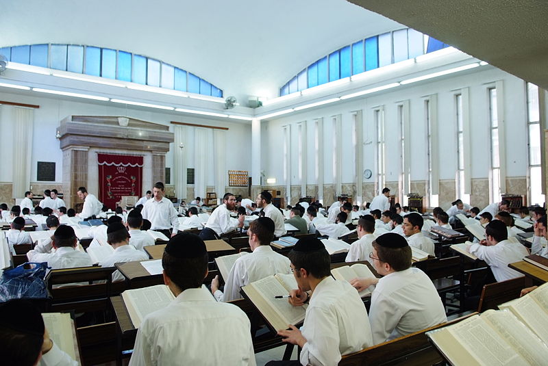 Jewish-young-men-studying-yeshiva-Orthodox-Jewish-institution-seminary