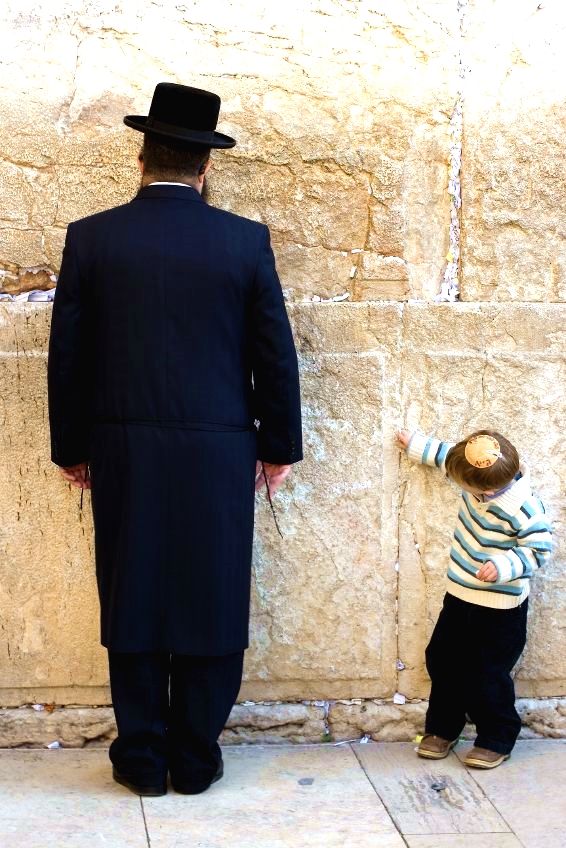 Praying-Western Wailing Wall