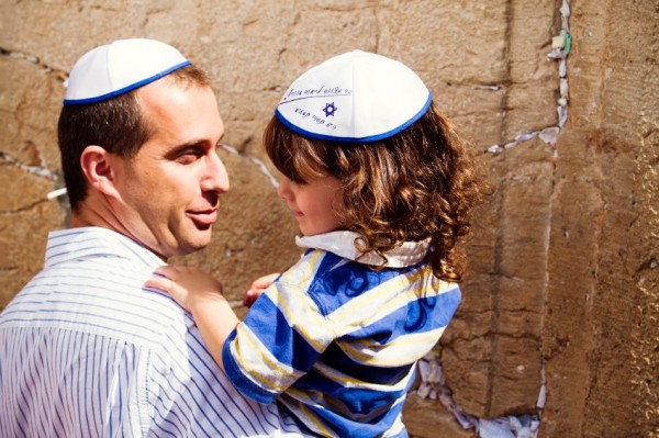 Father-Son-Kotel-Wall-Promised Land