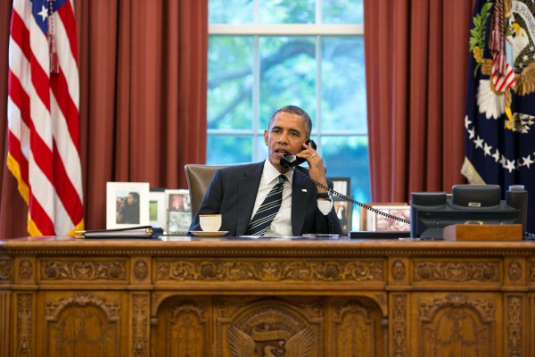 President Barak Obama-Rouhani-Phone Call