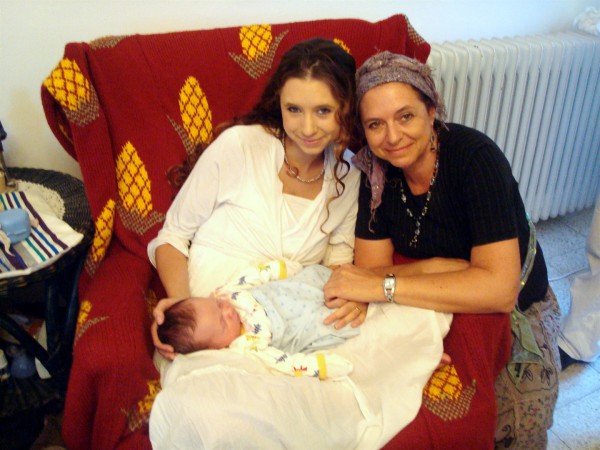 Brit Milah-eight-day-old-grandson-mother-newborn-son