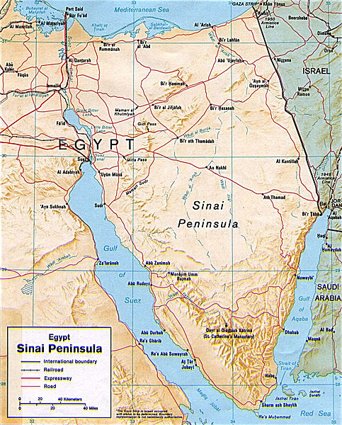 Sinai-Peninsula-map