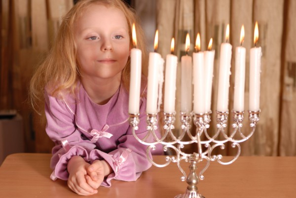 Young Israeli-Hanukkah menorah-Hanukkah