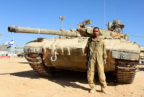 Corporal Mustafa Tabash (IDF), first Bedouin in Israel's Armored Tank Corps bedouin-tank-commander-Corporal-Mustafa-Tabash