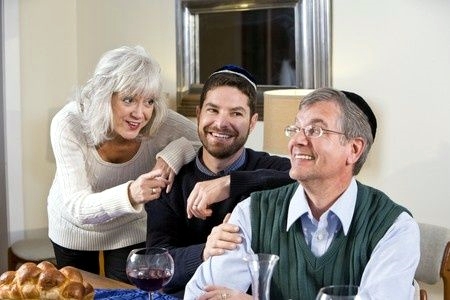 Shabbat- family-gathering-Sabbath-father-mother-son