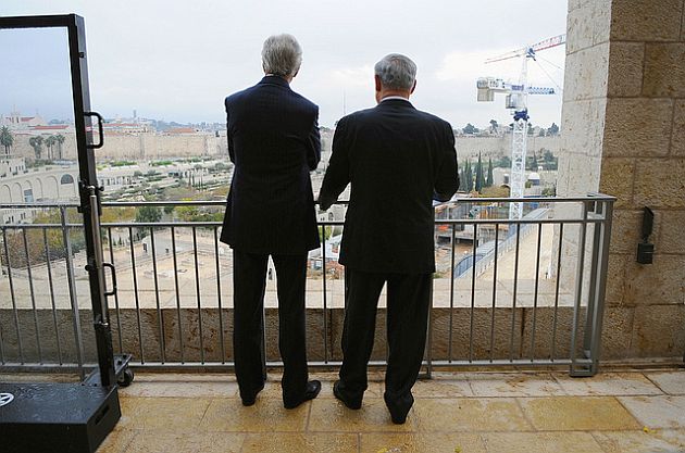 John Kerry-Benjamin Netanyahu-Jerusalem