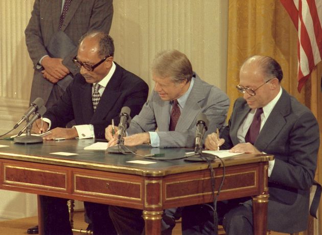 Begin-Carter-Sadat-Camp David-Signing Ceremony