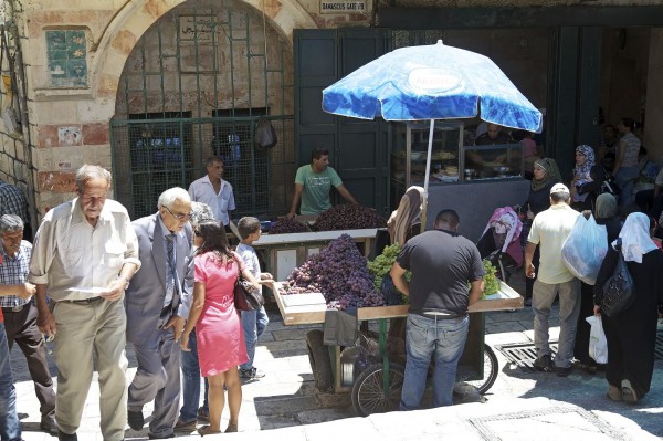 Arab Israelis at Souk Jerusalem Jerusalem Market-Arab Israelis-souk
