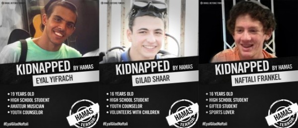 three-teens-kidnapped-by-Hamas