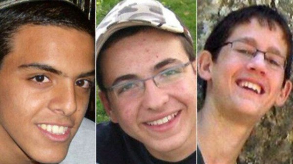 Eyal Yifrach, Gilad Shaar, and Naftali Frenkel were kidnapped on June 12 while on their way home from their yeshiva (Orthodox Jewish high school) for no other reason than their being Jewish.