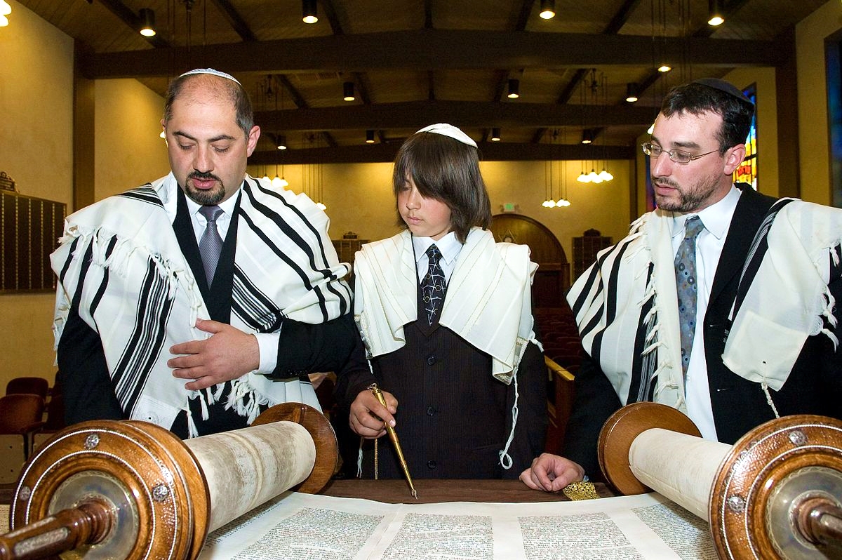 Bar Mitzvah Torah Scroll reading