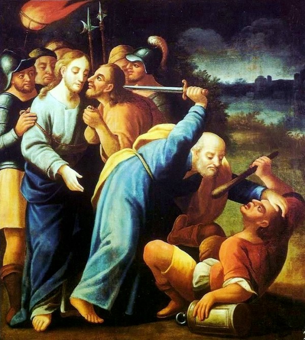 The Kiss of Judas and Peter Cutting Off the Ear of Malchus, by Jose Joaquim da Rocha