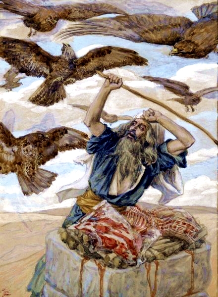 Abram Guarding His Sacrifice, by James Tissot