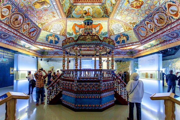 A reconstruction of the synogogue in Gwozdziec at the Museum of the History of Polish Jews in Warsaw.