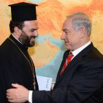 Father Gabriel Nadaf Prime Minister Benjamin Netanyahu