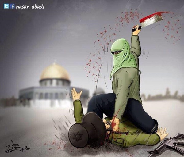 Hamas-Fatah-incitement-murder-Temple Mount-Jerusalem-cartoon