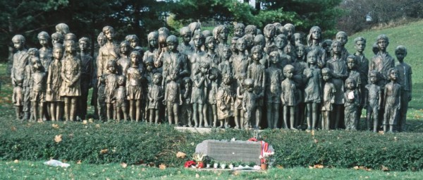 Memorial children Lidice Czech Republic Nazi WWII