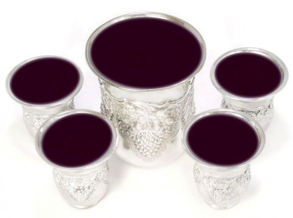 Five cups wine Passover Seder Cup of Elijah-redemption