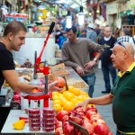 Seven Species-pomegranate-dates-fruit stall