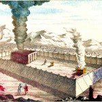 "Then the cloud covered the tent of meeting, and the glory of the LORD filled the Tabernacle." (Exodus 40:34) (Image from page 10 of the 1874 Jewish Tabernacle and Priesthood)