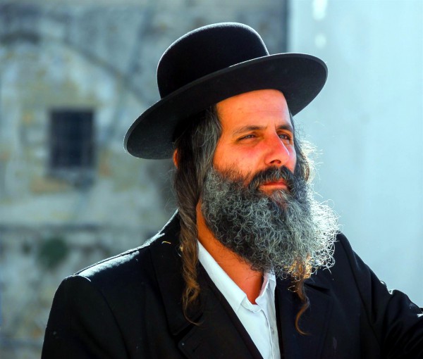 An ultra-Orthodox Jewish man in Jerusalem