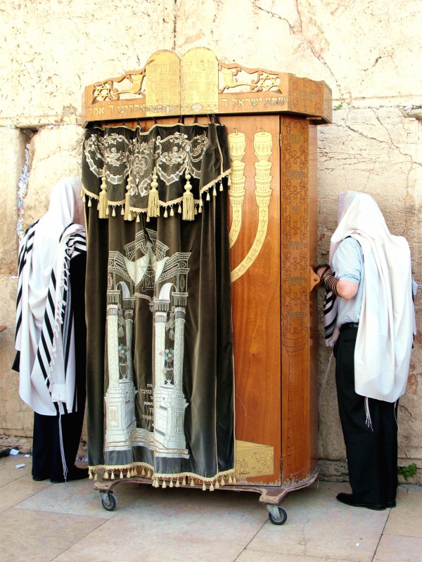 Torah ark at the Western (Wailing) Wall (Photo by James Emery)