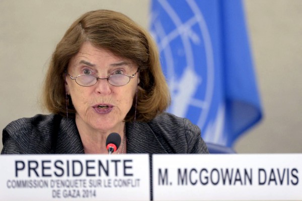 Mary McGowan Davis, Chairman Commission of Inquiry on the 2014 Gaza Conflict 28th Session at the UNHRC March 2015