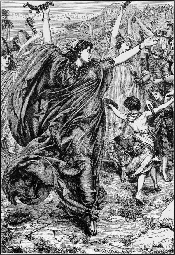 Miriam's Song, by John Edward Poynter (The Bible and Its Story, 1910)