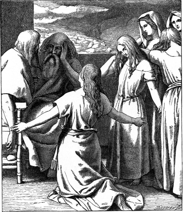 The Daughters of Zelophehad (Bible Pictures and What They Teach Us, 1897)