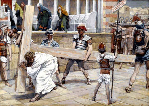 Yeshua Bearing the Execution Stake, by James Tissot