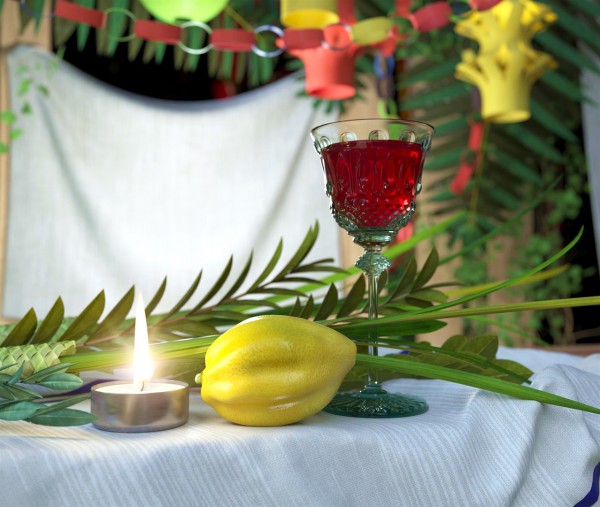 The myrtle, palm, willow and citron of Sukkot.