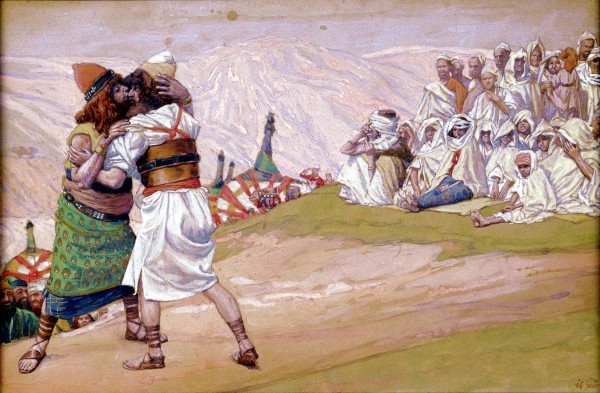 The Meeting of Esau and Jacob, by James Tissot