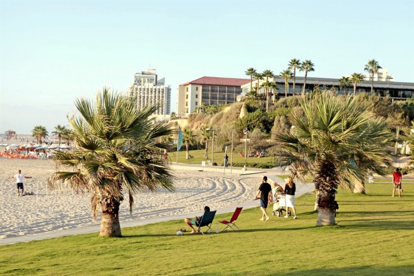 beach, Israel, relaxation