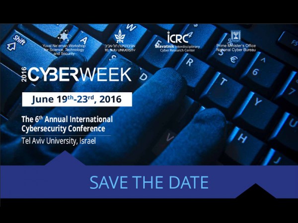 The 6th Annual International Cybersecurity Conference, which took place on  June 19-23, 2016 at the Tel Aviv University,  was the highlight of Cyberweek 2016, which is sponsored by the Blavatnik Interdisciplinary Cyber Research Center (ICRC), Yuval Ne’eman Workshop for Science, Technology and Security, Tel Aviv University and the Israeli National Cyber Bureau, Prime Minister Office.