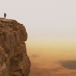 Cliff over Ramon Crater in Negev