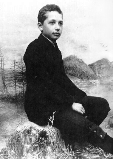 Albert Einstein in 1893 at 14 years old 