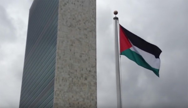 State of Palestine flag, United Nations