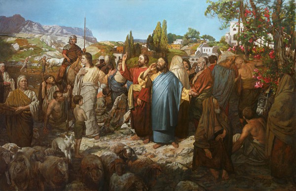 Parable of the Wedding Feast, by A.N. Mironov depicts the call to the common people to attend the king’s wedding banquet.